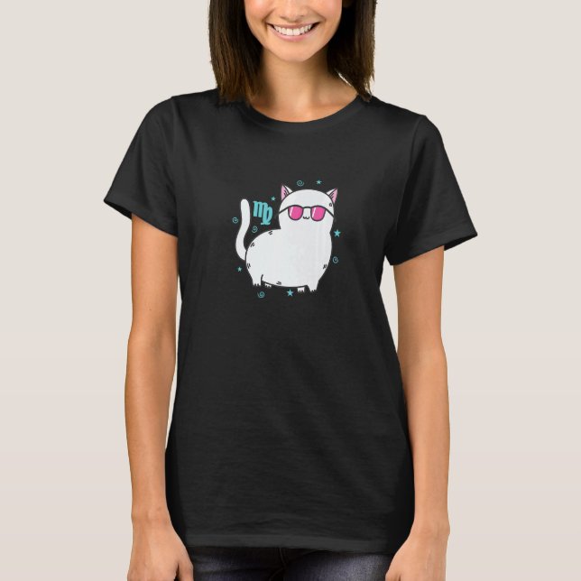 T-shirt Virgo Zodiac Sign as a Cat Horoscope (Devant)