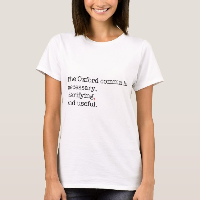 T-shirt Virgule de Pro-Oxford (Devant)