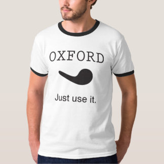 T-shirt Virgule d'Oxford. Employez-juste la. Chemise de