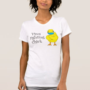 T-shirt Virus Fighting Chick