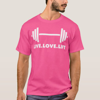T-shirt Vis. Amour. Ascenseur. Barbell Poids Bodybuil