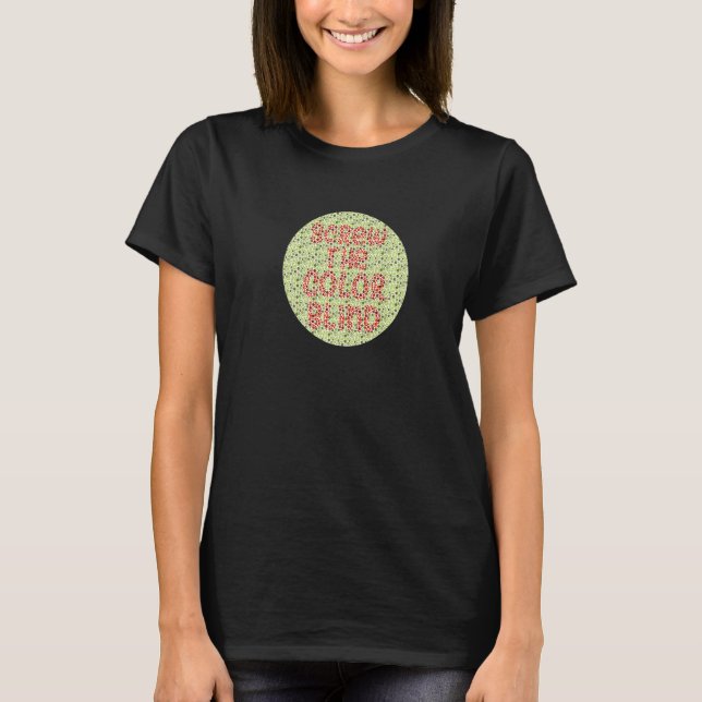 T-shirt Vis Couleur Dot Test Couleur Éblouissement Vis (Devant)