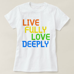 T-shirt Vis Plein, Amour Profondément   phozos