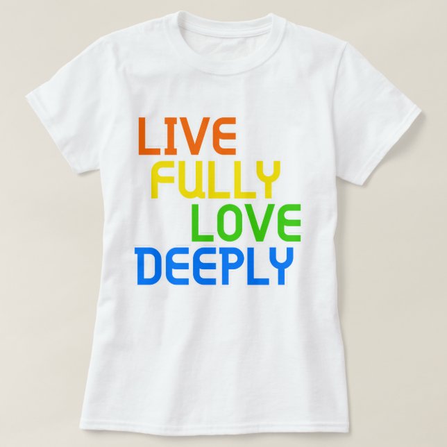 T-shirt Vis Plein, Amour Profondément | phozos (Design devant)