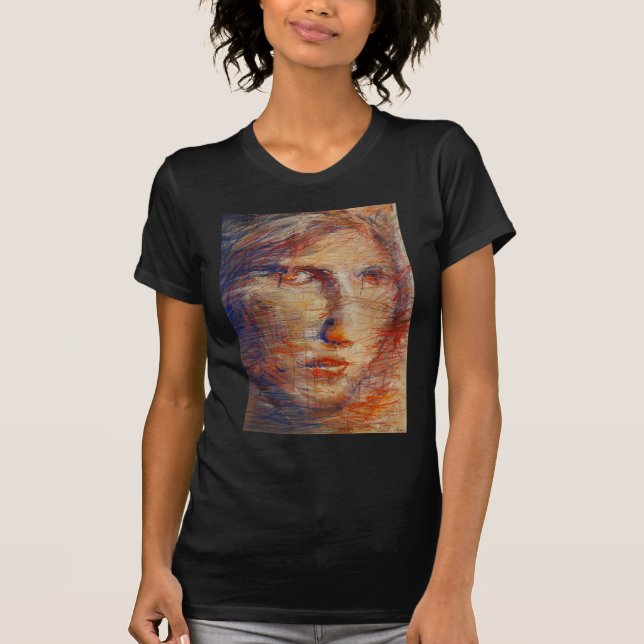 T-shirt Visage Abstrait (Devant)