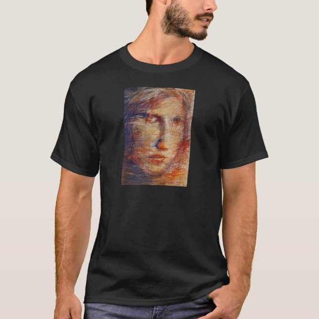 T-shirt Visage Abstrait (Devant)