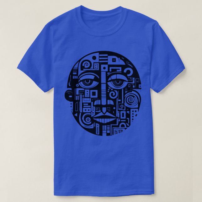 T-shirt Visage Abstraite d'art 3 (Design devant)