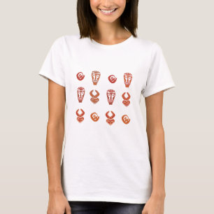 T-shirt Visage africain abstrait art tribal