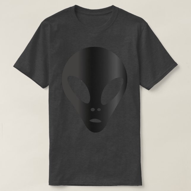 T-shirt Visage Alien - Les Gris (Design devant)