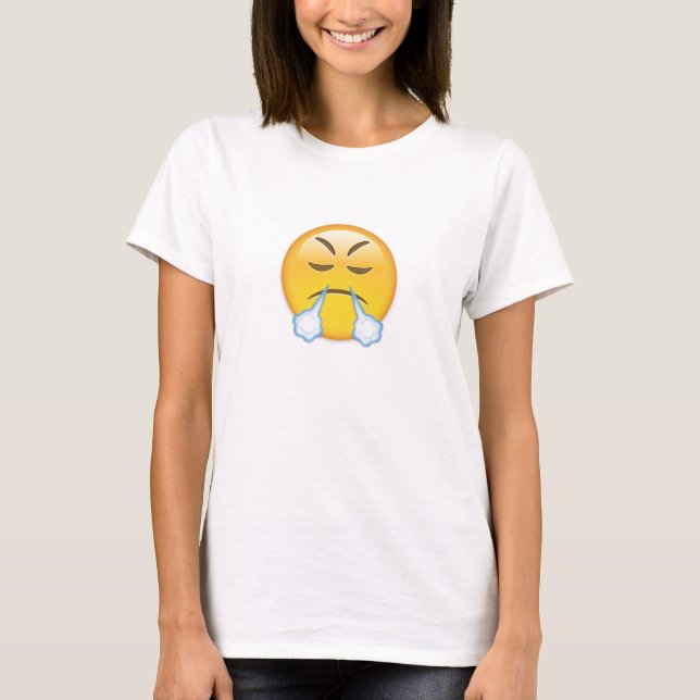 T-shirt Visage Avec L'Apparence De Triomphe Emoji (Devant)