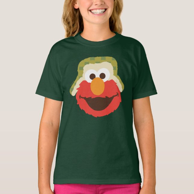 T-shirt Visage boisée d'Elmo (Devant)