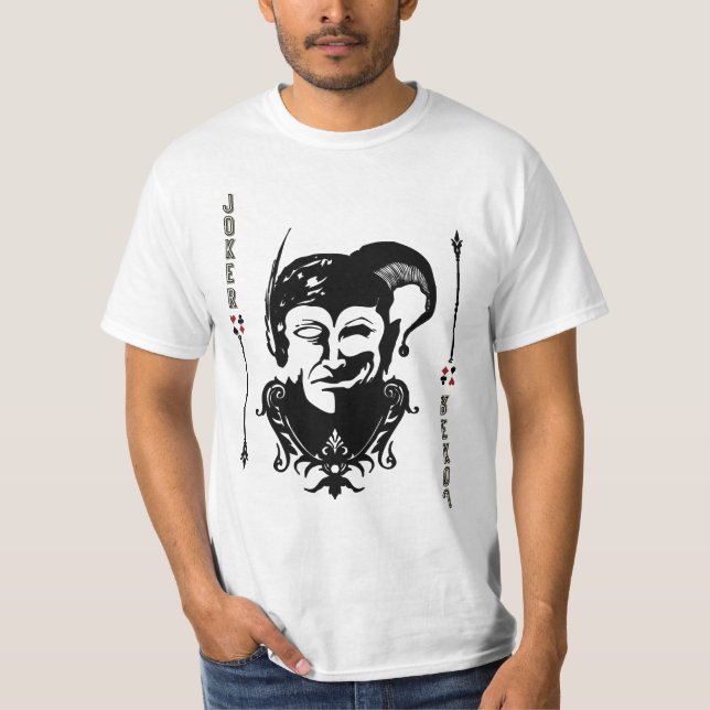 T-shirt Visage Carte Joker (Devant)