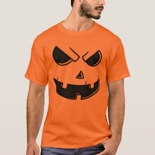 T-shirt visage Citrouille Halloween Jack-o'-lanter