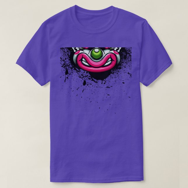 T-shirt Visage clown effrayant (Design devant)
