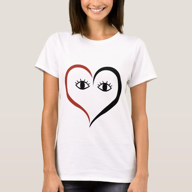 T-shirt Visage Cœur (Devant)