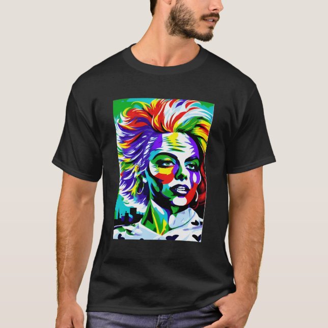 T-shirt Visage coloré (Devant)