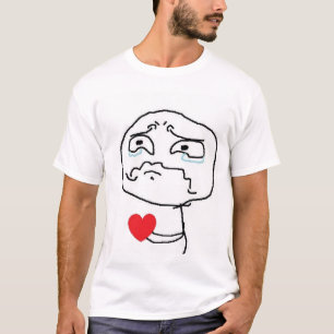 T-shirt Visage comique du coeur brisé