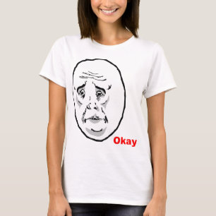 T-shirt Visage correct Meme de rage de type