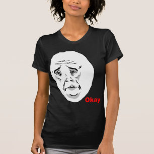 T-shirt Visage correct Meme de rage de type