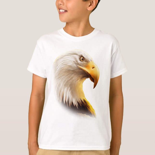 T-shirt Visage d'aigle  (Devant)