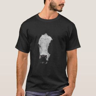 T-shirt Visage d'amoureux des vaches pour les agriculteurs