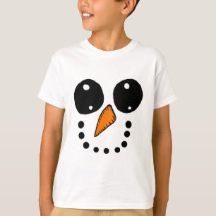 T-shirt Visage de bonhomme de neige