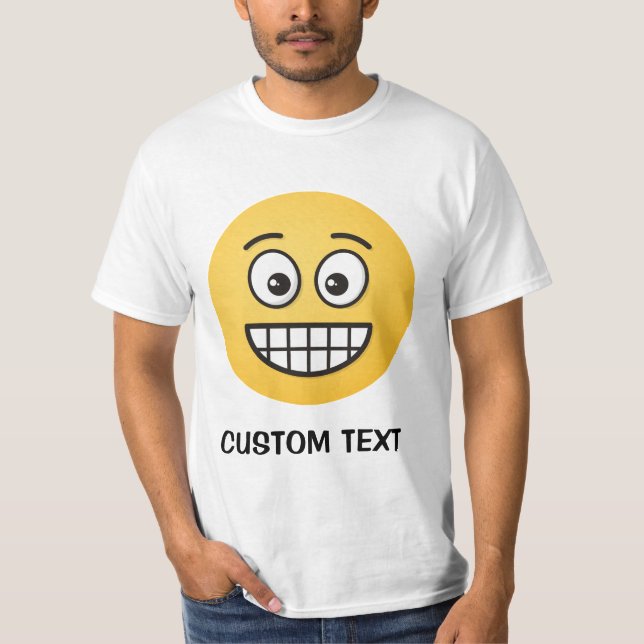 T-shirt Visage de broyage avec yeux ouverts (Devant)