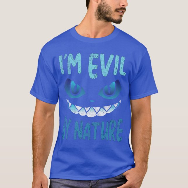 T-shirt Visage de chat grimaçant d'horreur de nature maléf (Devant)