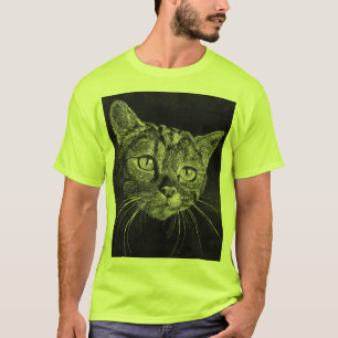 T-shirt Visage de chat mon dessin de lycée