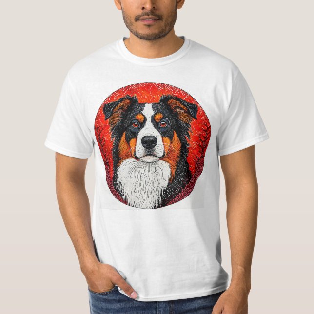 T-shirt Visage de chien mignon (Devant)