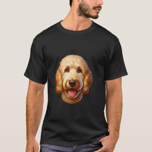 T-shirt Visage de chiot mignon amateur de Goldendoodle heu