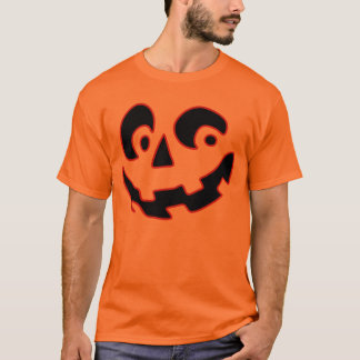 T-shirt Visage de citrouille