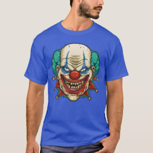 T-shirt Visage de Clown Effrayant Halloween Trick Or Treat