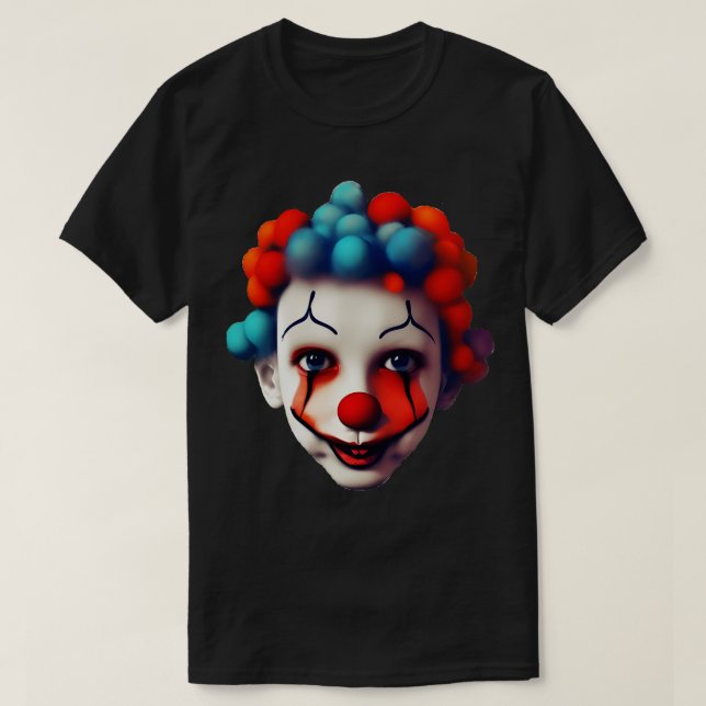 T-shirt visage de clowns (Design devant)