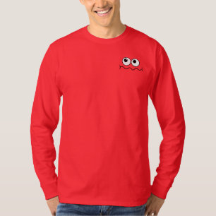 T-shirt Visage de Dessin Animé Drôle Devant & Derrière