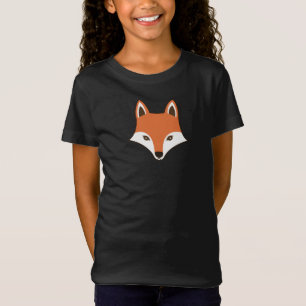 T-Shirt Visage de dessin de style scandinave Fox