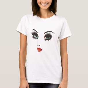 T-shirt Visage de femme de beauté