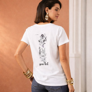 T-shirt Visage de fille éthérée Design de cerf-volant | Un
