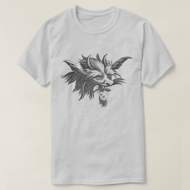 T-Shirt Visage de Gargouille (Design devant)