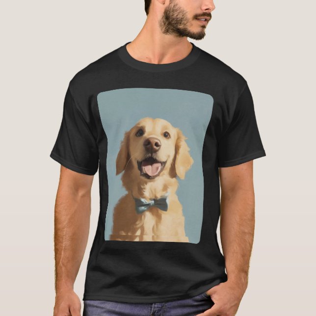 T-shirt Visage de Golden Retriever Mignon (Devant)