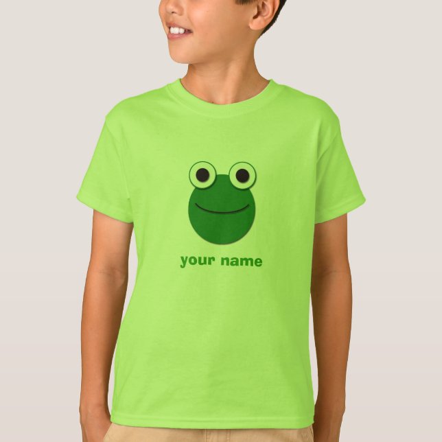 T-shirt Visage de grenouille personnalisé (Devant)