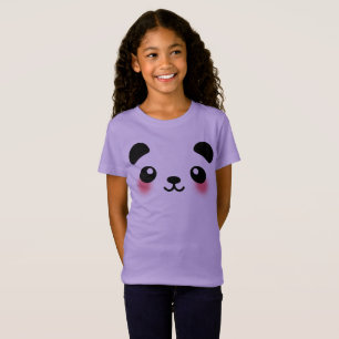 T-Shirt Visage de Kawaii Panda