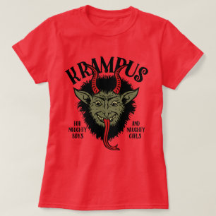 T-shirt Visage de Krampus vilain