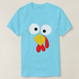 T-shirt Visage de la Turquie - Drôle Thanksgiving