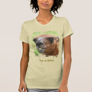 T-shirt Visage de lama en colère personnalisé