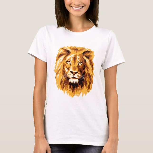 T-shirt Visage de lion (Devant)