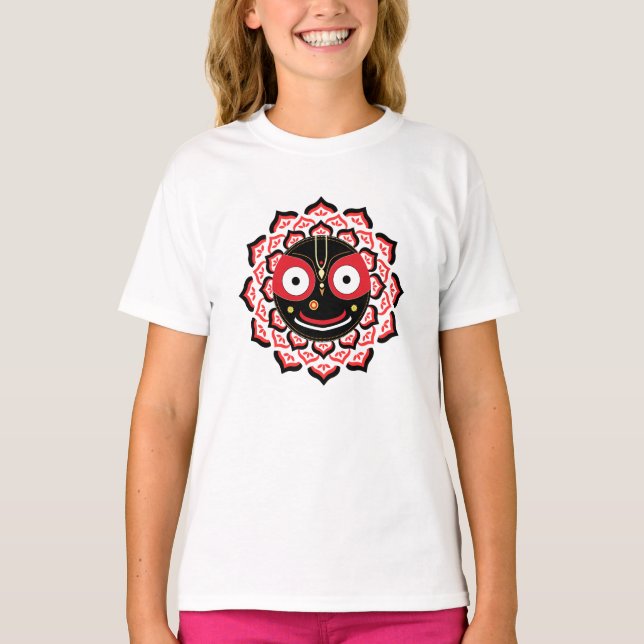 T-shirt Visage de Lord Jagannath Chakra Déité hindoue (Devant)