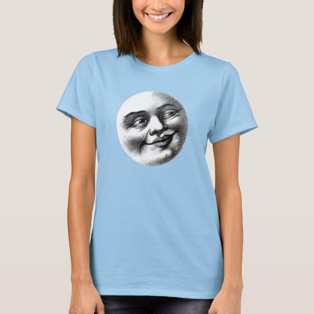 T-shirt Visage de Lune Antique  (Devant)
