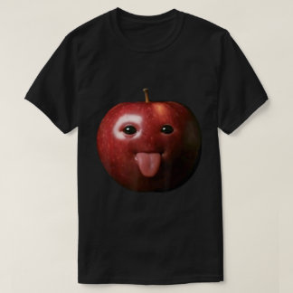 T-shirt Visage de mème Apple | Gen Z Brainrot Drôle Design