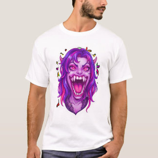 T-shirt Visage de monstre